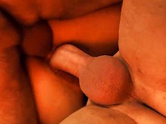 Бесстыжая шлюха веселит мужскую компанию своим присутствием